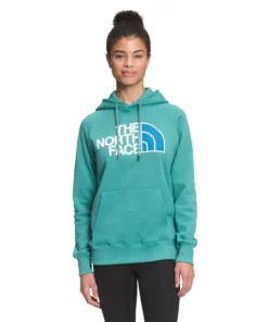 'The North Face' Women's Half Dome Pullover Hoodie - Porcelain Green