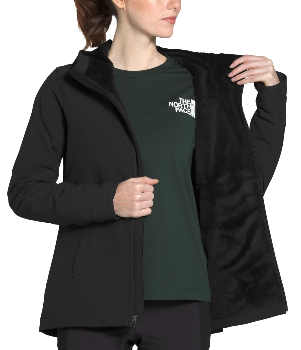 'The North Face' Women's Shelbe Raschel Fleece-Lined Jacket - TNF Black 4 'The North Face' Women's Shelbe Raschel Fleece-Lined Jacket - TNF Black