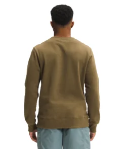 'The North Face' Men's Heritage Patch Crew Sweatshirt - Military Olive