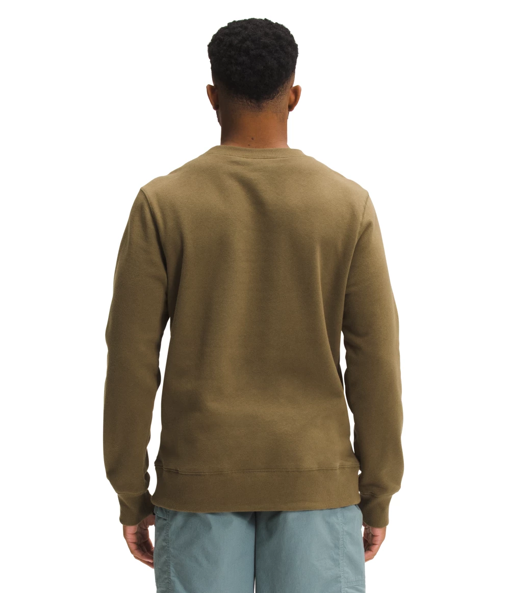 'The North Face' Men's Heritage Patch Crew Sweatshirt - Military Olive 4 'The North Face' Men's Heritage Patch Crew Sweatshirt - Military Olive