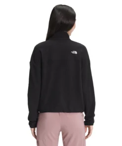 'The North Face' Women's TKA Glacier Crop Pullover - TNF Black