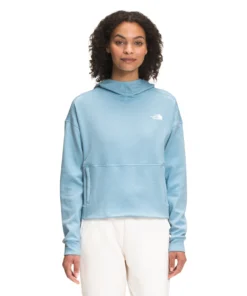 'The North Face' Women's Canyonlands Pullover Crop - Beta Blue Heather