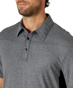 'Wrangler' Men's Performance Polo - Caviar