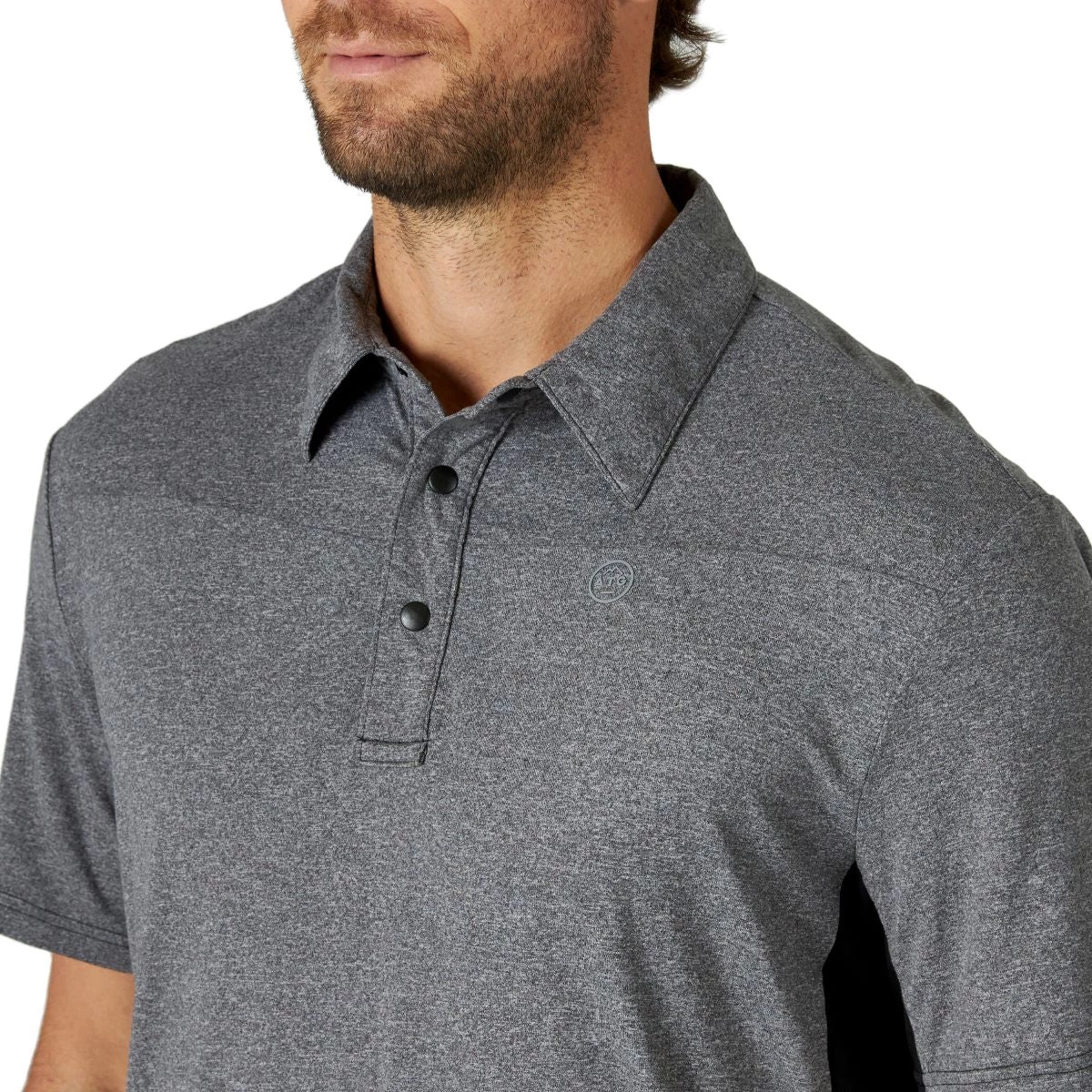 'Wrangler' Men's Performance Polo - Caviar 3 'Wrangler' Men's Performance Polo - Caviar