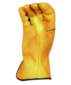 BEAR KNUCKLES LLC 'Bear Knuckles' Double Wedge™ Heavy Duty Cowhide Driver Glove - Yellow Men