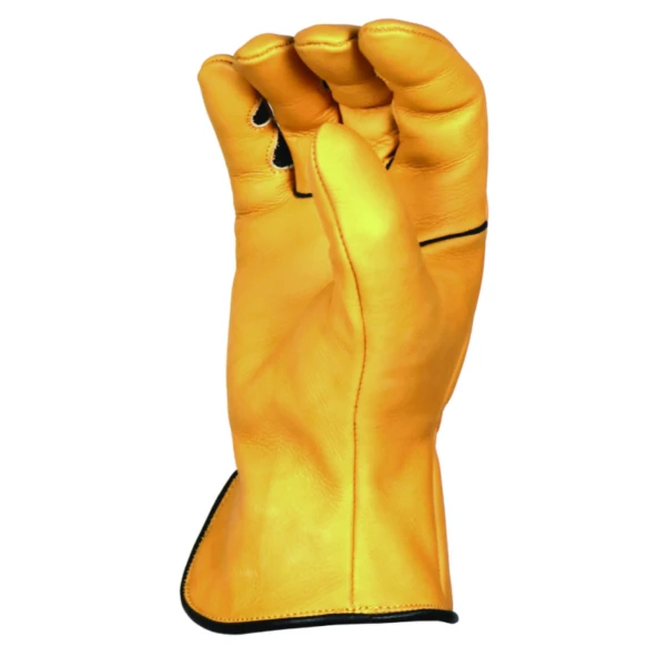 BEAR KNUCKLES LLC 'Bear Knuckles' Double Wedge™ Fleece-Lined Water Resistant Cowhide Driver Glove - Yellow 6 BEAR KNUCKLES LLC 'Bear Knuckles' Double Wedge™ Fleece-Lined Water Resistant Cowhide Driver Glove - Yellow