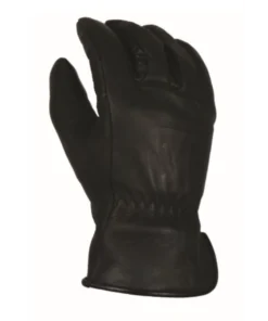 BEAR KNUCKLES LLC Men'Bear Knuckles' Double Wedge™ Fleece-Lined Water Resistant Cowhide Driver Glove - Black