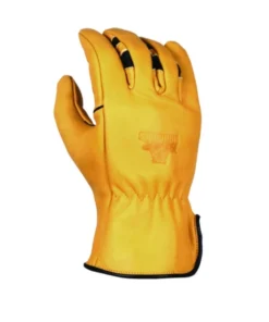 BEAR KNUCKLES LLC 'Bear Knuckles' Double Wedge™ Heavy Duty Cowhide Driver Glove - Yellow Men