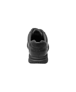 'Nunn Bush' Men's Cam Moc Toe Oxford - Black Tumbled