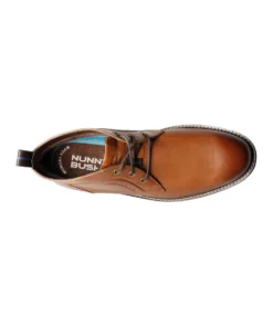 'Nunn Bush' Men's Ozark Plain Toe Chukka Boot - Tan Crazy Horse