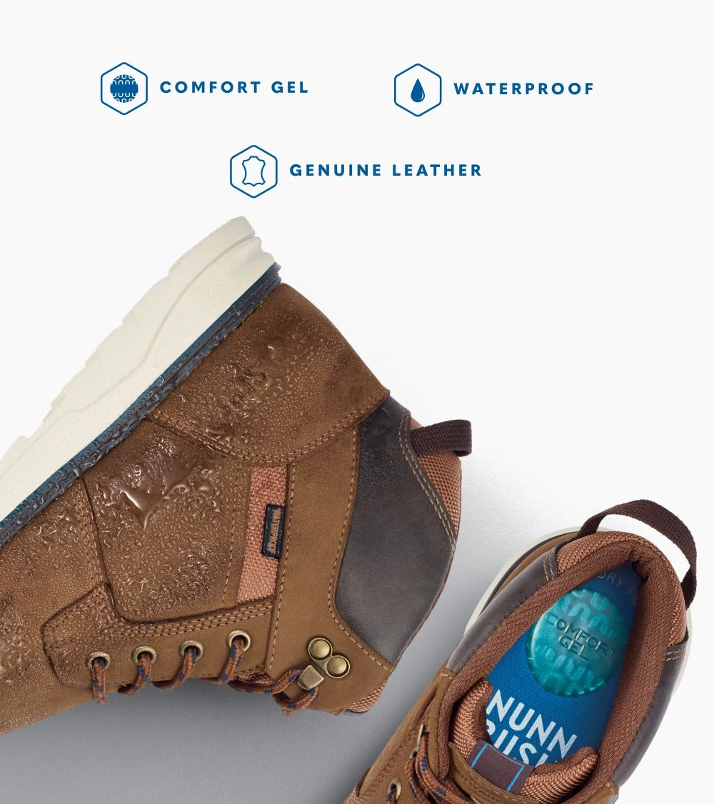 'Nunn Bush' Men's Luxor WP Plain Toe Boot - Tan Multi 9 'Nunn Bush' Men's Luxor WP Plain Toe Boot - Tan Multi