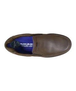 'Nunn Bush' Men's Cam Moc Toe Slip On - Brown Crazy Horse 9 'Nunn Bush' Men's Cam Moc Toe Slip On - Brown Crazy Horse