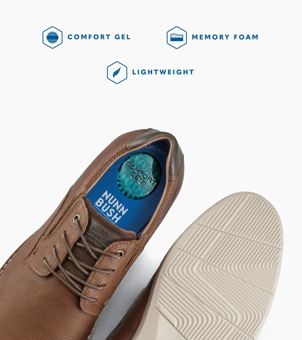 'Nunn Bush' Men's Baybridge Plain Toe Oxford - Brown 9 'Nunn Bush' Men's Baybridge Plain Toe Oxford - Brown