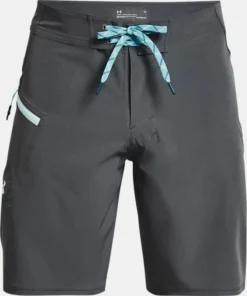 'Under Armour' Men's 8.25" Tide Chaser Boardshorts - Pitch Grey / Breeze 8 'Under Armour' Men's 8.25