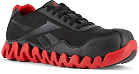 'Reebok' Men's Zig Pulse ESD Comp Toe - Black / Red 3 'Reebok' Men's Zig Pulse ESD Comp Toe - Black / Red