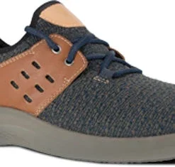 'Rockport Works' Men's Truflex ESD Comp Toe Sneaker - Blue / Tan