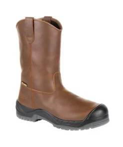 'Rocky' Men's 11" Worksmart Int. Met Guard EH WP Comp Toe - Brown 14 'Rocky' Men's 11