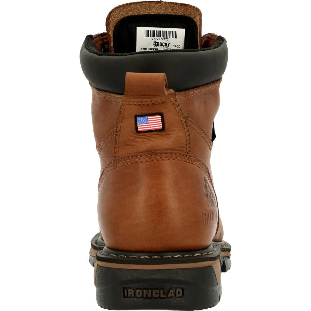 'Rocky' Men's 6" IronClad EH WP Steel Toe - Brown 7 'Rocky' Men's 6" IronClad EH WP Steel Toe - Brown