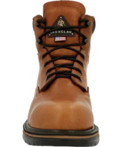 'Rocky' Men's 6" IronClad EH WP Steel Toe - Brown 12 'Rocky' Men's 6