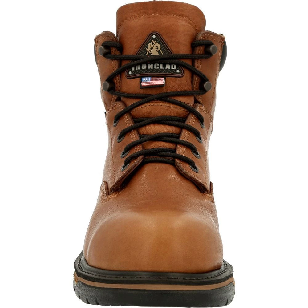'Rocky' Men's 6" IronClad EH WP Steel Toe - Brown 6 'Rocky' Men's 6" IronClad EH WP Steel Toe - Brown