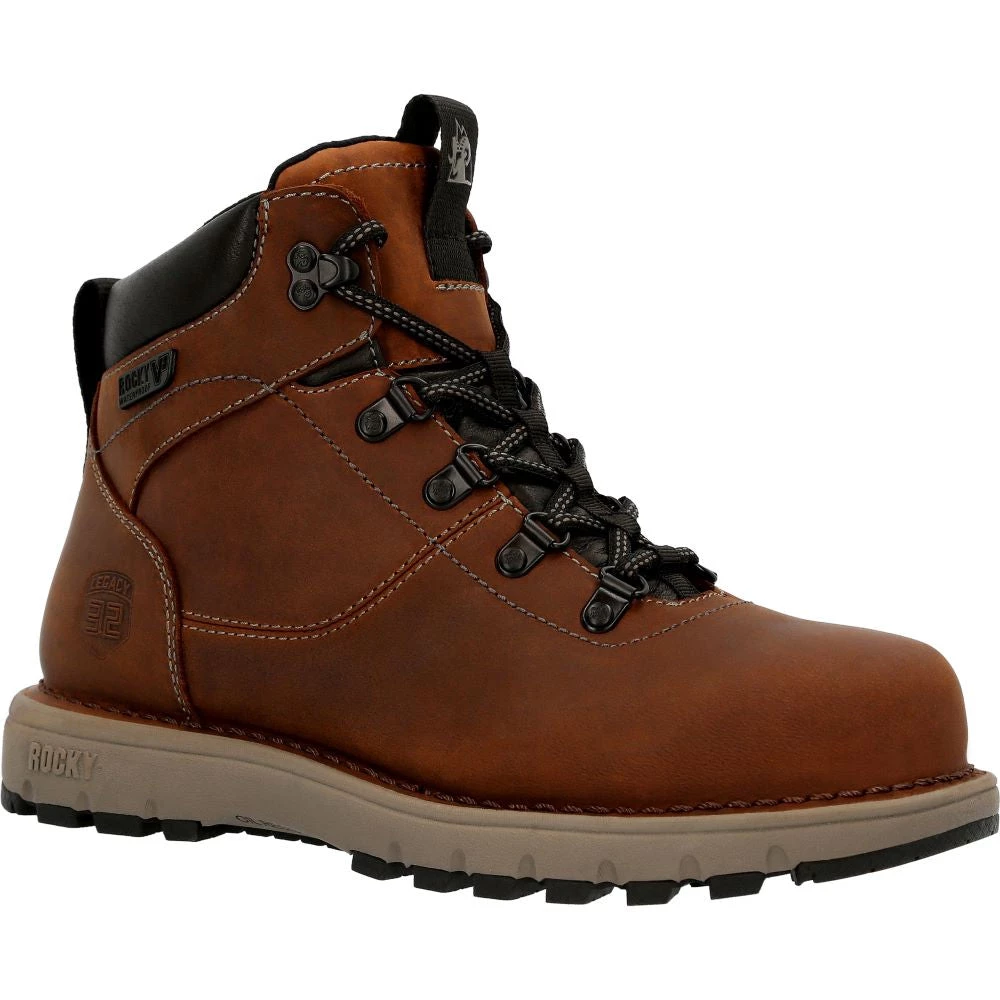 'Rocky' Women's 6" Legacy 32 EH WP Comp Toe - Brown 8 'Rocky' Women's 6" Legacy 32 EH WP Comp Toe - Brown