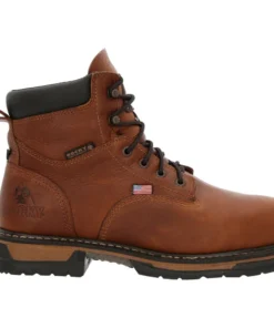'Rocky' Men's 6" Ironclad MetGuard EH WP Steel Toe - Brown