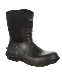 'Rocky' Men's 10" Core Chore WP Rubber Boot - Black 14 'Rocky' Men's 10