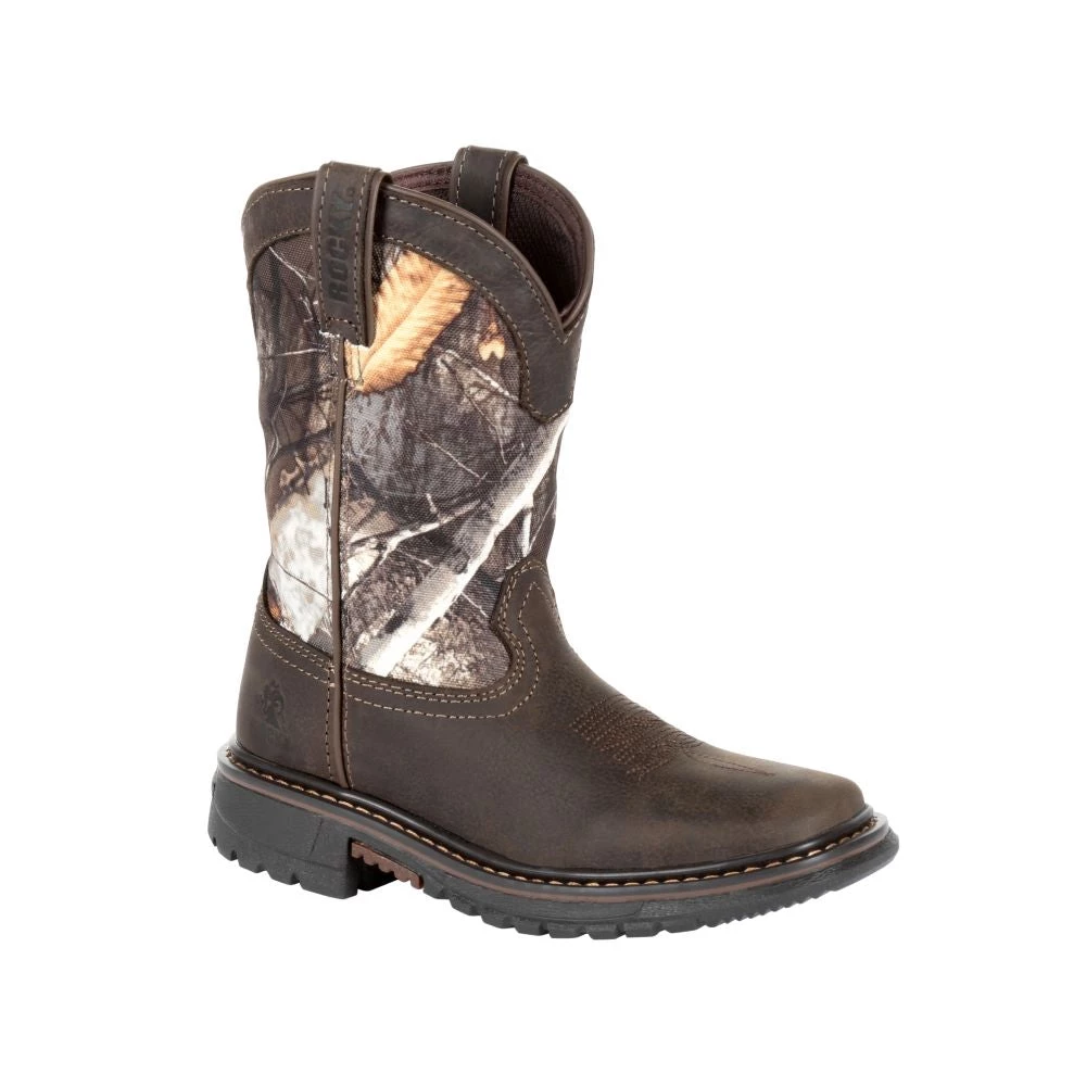 Kids 'Rocky' Youth Ride FLX WP Boot - Brown / Realtree Camo 8 Kids 'Rocky' Youth Ride FLX WP Boot - Brown / Realtree Camo