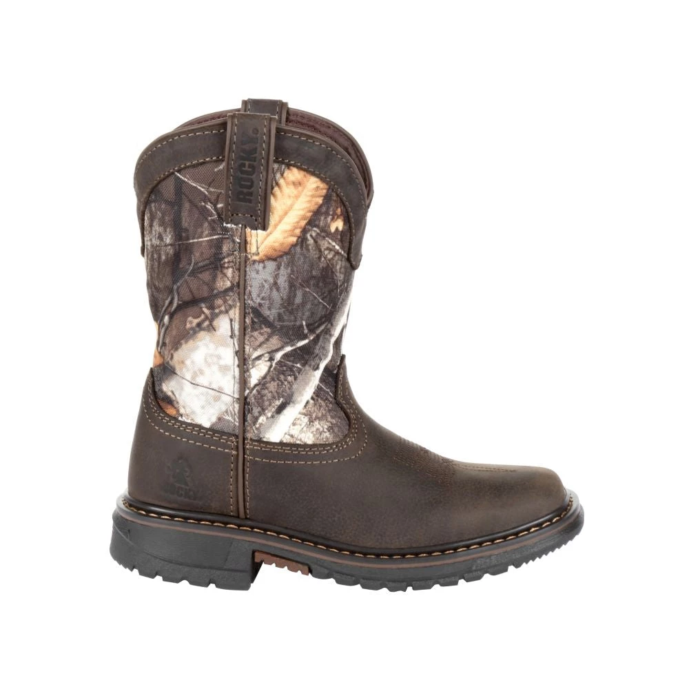 Kids 'Rocky' Youth Ride FLX WP Boot - Brown / Realtree Camo 3 Kids 'Rocky' Youth Ride FLX WP Boot - Brown / Realtree Camo