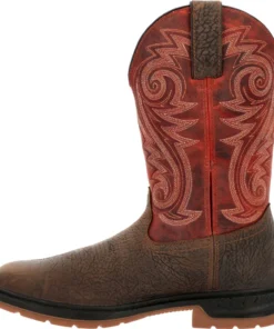 'Rocky' Men's 11" Worksmart EH WP Comp Toe - Dark Brown 13 'Rocky' Men's 11