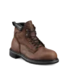 Redwing Shoe Co 'Red Wing' Men's 6" SuperSole® Int. Metguard EH WP Steel Toe - Brown / Black