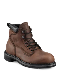Redwing Shoe Co 'Red Wing' Men's 6" SuperSole® Int. Metguard EH WP Steel Toe - Brown / Black