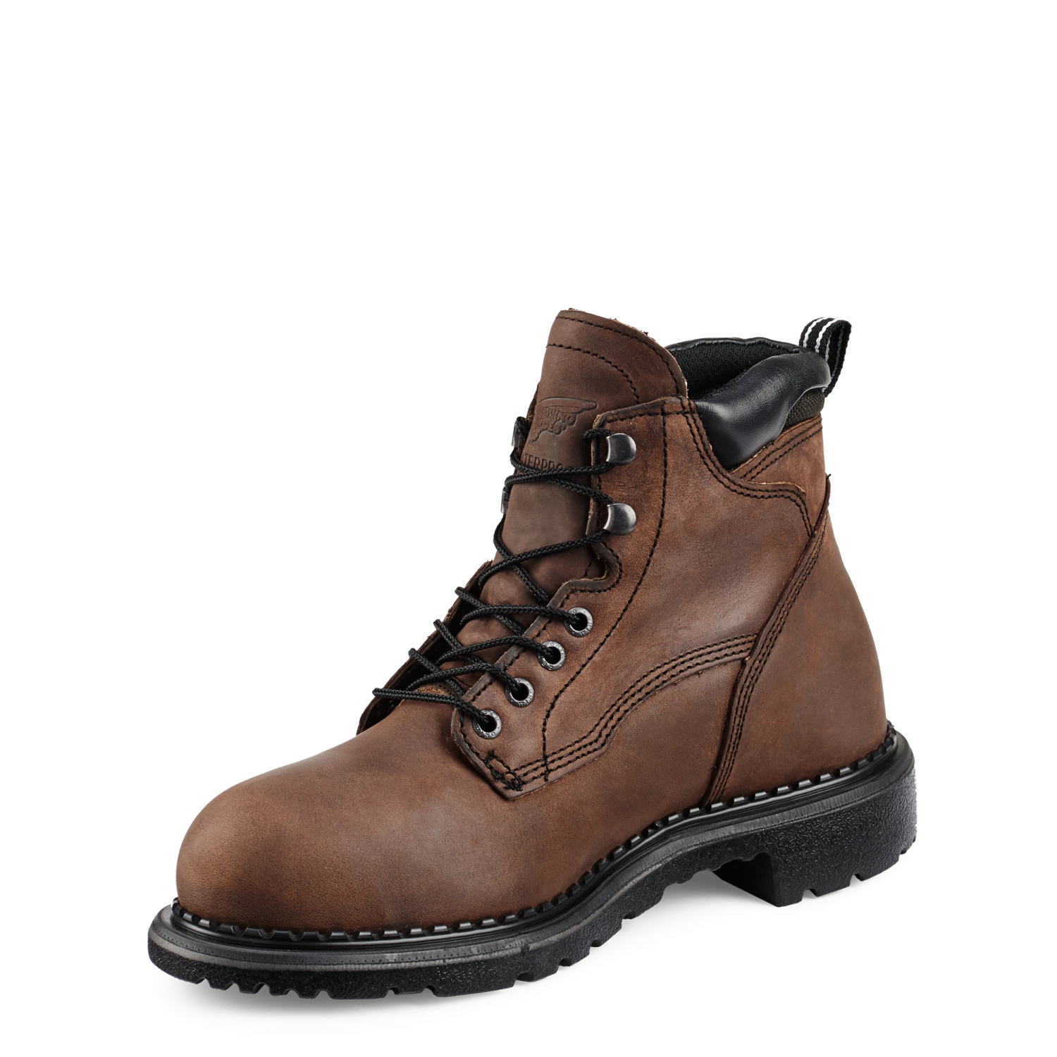 Redwing Shoe Co 'Red Wing' Men's 6" SuperSole® Int. Metguard EH WP Steel Toe - Brown / Black 7 Redwing Shoe Co 'Red Wing' Men's 6" SuperSole® Int. Metguard EH WP Steel Toe - Brown / Black