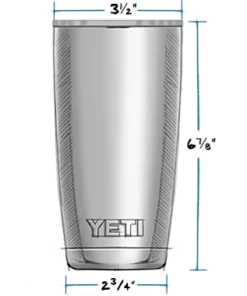 Gear 'YETI' 20 Oz. Rambler Insulated Tumbler - Stainless Steel