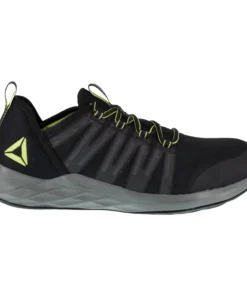 'Reebok' Men's Astride SR ESD Steel Toe - Black / Lime Green