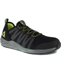 'Reebok' Men's Astride SR ESD Steel Toe - Black / Lime Green