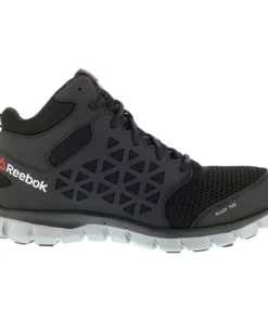 'Reebok' Men's Mid Sublite Cushion ESD Alloy Toe - Black / Gray