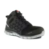 'Reebok' Men's Mid Sublite Cushion ESD Alloy Toe - Black / Gray 1 'Reebok' Men's Mid Sublite Cushion ESD Alloy Toe - Black / Gray