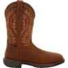 'Rocky' Men's 11" Rugged Trail EH WP Western Square Toe - Brown 2 'Rocky' Men's 11" Rugged Trail EH WP Western Square Toe - Brown