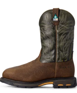 'Ariat' Men's 11" WorkHog MetGuard EH Comp Toe - Ridge Brown