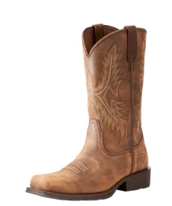 'Ariat' Men's 12" Western Rambler Square Toe - Brown / Bomber
