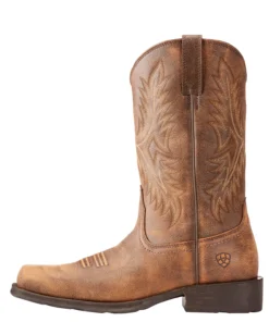 'Ariat' Men's 12" Western Rambler Square Toe - Brown / Bomber