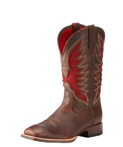'Ariat' Men's Venttek™ Ultra Western Square Toe - Brown / Red