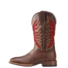 'Ariat' Men's Venttek™ Ultra Western Square Toe - Brown / Red