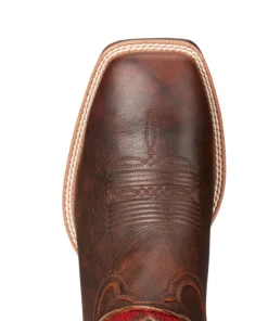 'Ariat' Men's Venttek™ Ultra Western Square Toe - Brown / Red