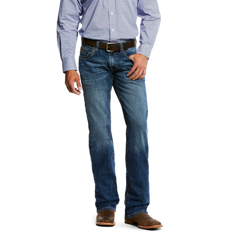 'Ariat' Men's M5 Alden Stackable Straight Leg - Delmar Medium Wash 3 'Ariat' Men's M5 Alden Stackable Straight Leg - Delmar Medium Wash