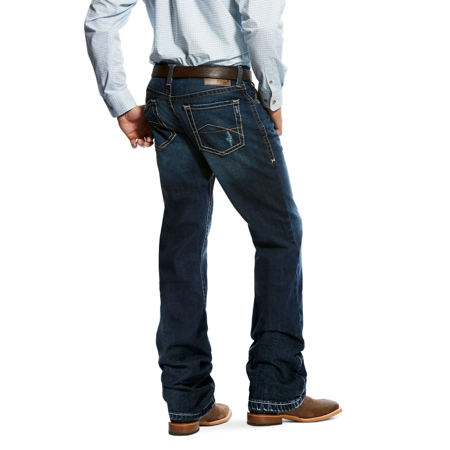 'Ariat' Men's M4 Champ Low Stackable Boot - Mission Denim 4 'Ariat' Men's M4 Champ Low Stackable Boot - Mission Denim