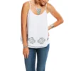 'Ariat' Women's Native Tank - White 2 'Ariat' Women's Native Tank - White