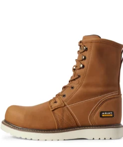 'Ariat' Men's 8" Rebar Wedge EH Comp Toe - Golden Grizzly