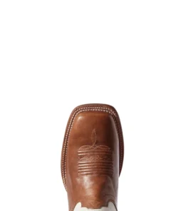 'Ariat' Women's 12" Circuit Shiloh Western Square Toe - Brown / White